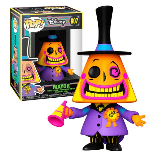 Funko Pop Alcalde #807 Blacklight Extraño Mundo De Jack Disney Original