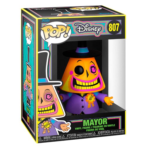 Funko Pop Alcalde #807 Blacklight Extraño Mundo De Jack Disney Original
