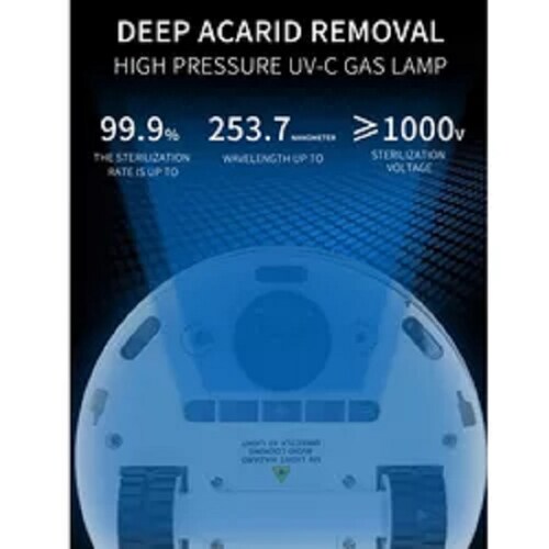 Robot desinfectante, Bactericida, Acaros, Virus. Para usar en la cama, muebles, en el viaje,