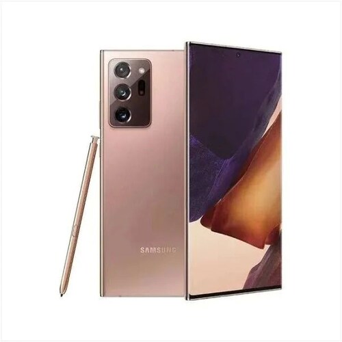 Samsung Galaxy Note 20 Ultra Dorado 128GB Snapdragon Reacondicionado Grado A + Funda + Audifonos inalambricos .
