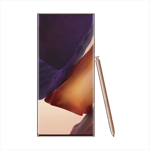 Samsung Galaxy Note 20 Ultra Dorado 128GB Snapdragon Reacondicionado Grado A + Funda + Audifonos inalambricos .