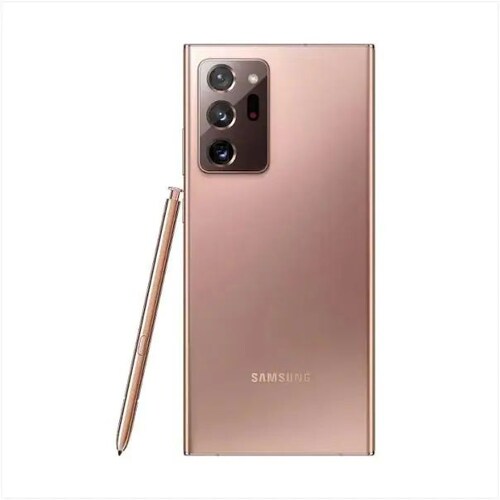 Samsung Galaxy Note 20 Ultra Dorado 128GB Snapdragon Reacondicionado Grado A + Funda + Audifonos inalambricos .