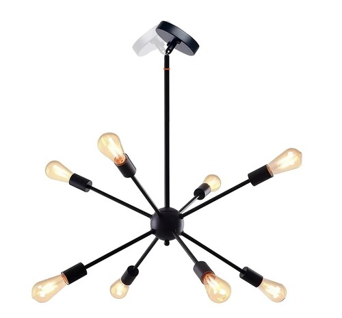 Lámpara De Techo Vintage Colgante Industrial 8 Luces E26