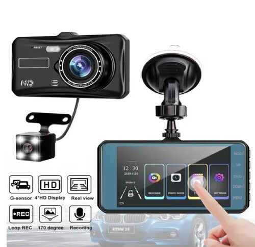 Dash Cam Cámara Grabadora De Video Hd 1080p De 4in