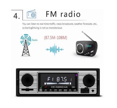 Auto Estereo Bluetooth Manos Libres Música Sin Pérdidas Usb