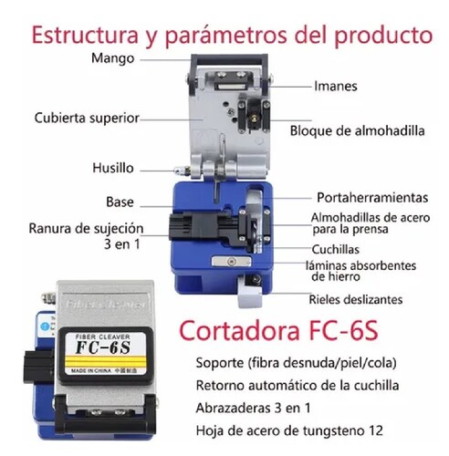 Kit De Herramientas Fibra Óptica Con Medidor De Potencia