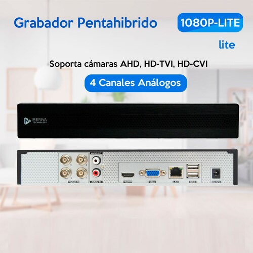 Kit Cctv 4 Cámaras Metálicas 2mp + Disco duro 1tb Mkit926 Meriva