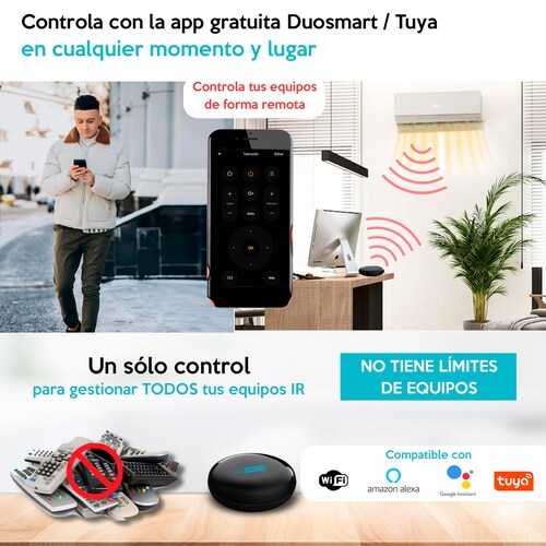 Control Remoto Wifi Infrarrojo Universal L10 Duosmart Alexa/Google/Tuya 2 piezas
