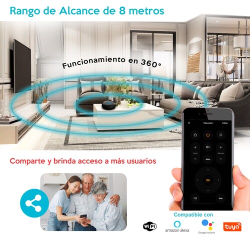 Control Remoto Wifi Infrarrojo Universal L10 Duosmart Alexa/Google/Tuya 2 piezas