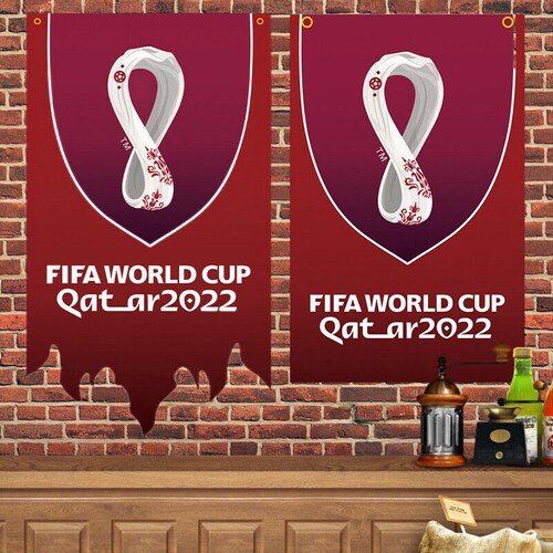 Banderin Conmemorativo Mundial de Futbol Qatar 2022