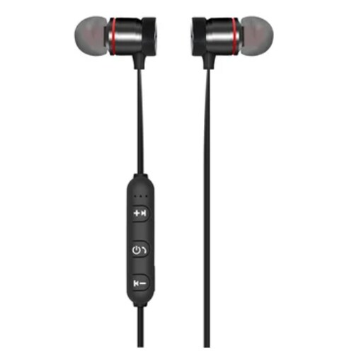Audifonos Bluetooth Magneticos Manos Libres Inalambricos Recargables M1 Negros