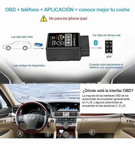 Escaner Automotriz Hh Obd2 Elm327 V1.5 Bluetooth 5.1