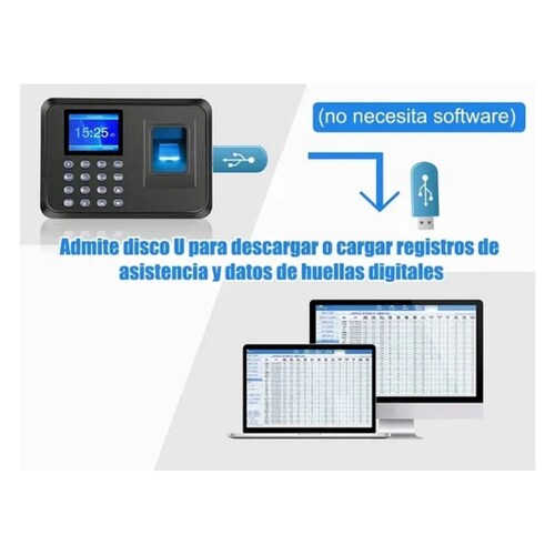 Reloj Checador Huella Biométrico Digital Memoria Internet.