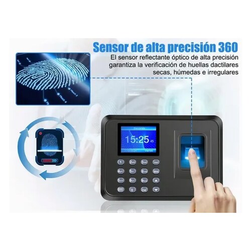 Reloj Checador Huella Biométrico Digital Memoria Internet.