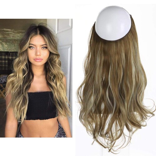 Extensiones Cabello De Liga / Halo De Fibra Resistente Al Calor M01-M6PH613