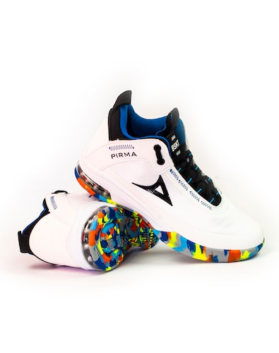 Tenis Pirma Basquetbol Anderson Mod 2011 Blanco Rey - Golero Sport
