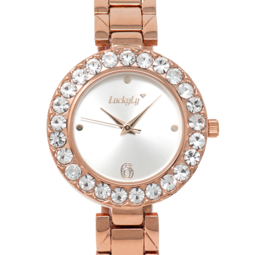 Reloj de Mujer con Pulsera en Oro Acero Inoxidable 6 Piezas Relojes Para  Mujeres