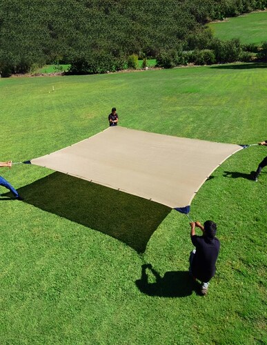 Hanlob Malla Sombra 3x10 m para Exteriores Extra Reforzada, 90% de Sombra, Bloqueo de Rayos UV, Sombra Raschel para Jardín o Terraza, Resistente a Lluvias, Fácil y Lista para Instalar.