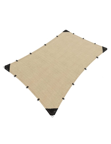 Hanlob Malla Sombra 5x5 m para Exteriores Extra Reforzada, 90% de Sombra, Bloqueo de Rayos UV, Sombra Raschel para Jardín o Terraza, Resistente a Lluvias, Fácil y Lista para Instalar.