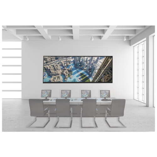 Kit Videowall 3X2 / Incluye 6 Pantallas de 55" / Decoder / Bases de Pared