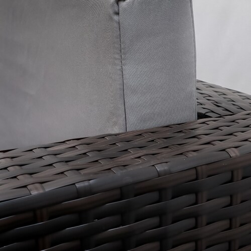 Juego De Sala Esquinera Para Jardin De Mimbre Exteriores