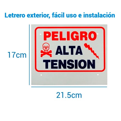 Kit 5 Letreros Alto Voltaje Para Cercas Electrificadas Yonusa