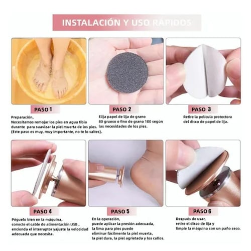Máquinas Exfoliadoras Removedor De Callos Lima Para Pies