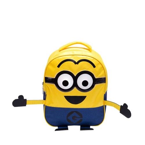 Mochila para niño backpack de Minions, amarilla con azul, mod. 942629