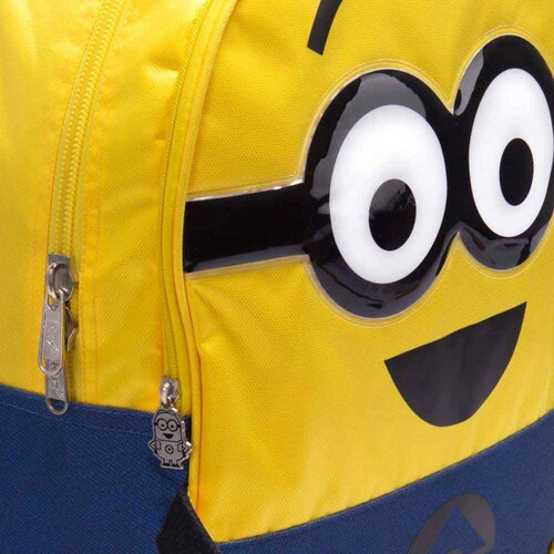 Mochila para niño backpack de Minions, amarilla con azul, mod. 942629