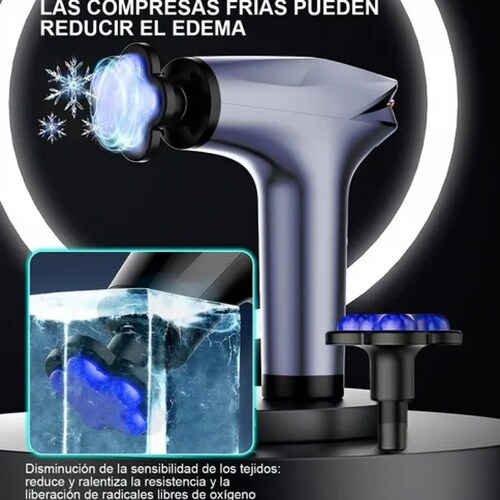 Pistola Masajeadora De Músculos 8 Velocidades Con 7 Cabeza.