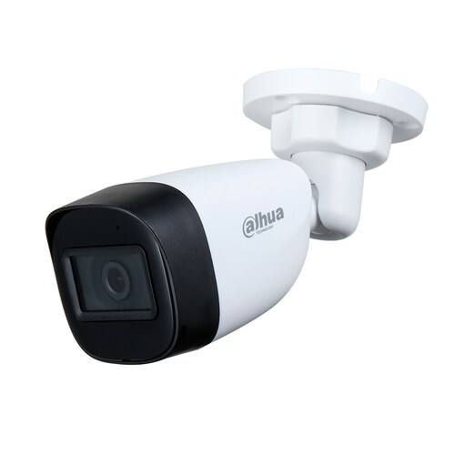 Cámara Bullet de 5 Megapíxeles / Micrófono Integrado/ DAHUA HAC-HFW1500CN-A/ Lente de 2.8mm/ 111 Grados de Apertura/ IR de 30 Mts/ Starlight/ IP67/ CVI/CVBS/AHD/TVI/
