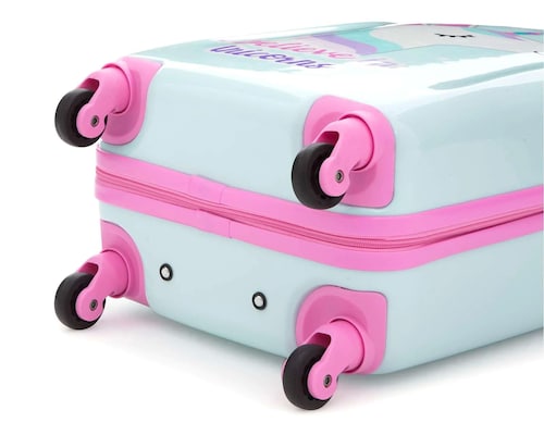 Maleta de viaje de moda con caja de equipaje para muñecas de niña de 43 cm  pulgadas, simulación Rosa-A perfke Maleta de muñeca