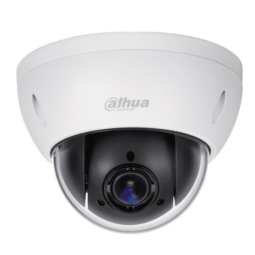Cámara PTZ Mini Domo Antivandálica de 2 Megapíxeles/ DAHUA SD22204IN-GC / 4X de Zoom Óptico/ WDR Real 120 dB/ Metálica / IP66/ IK10/ Starlight/ HLC/ 3DNR