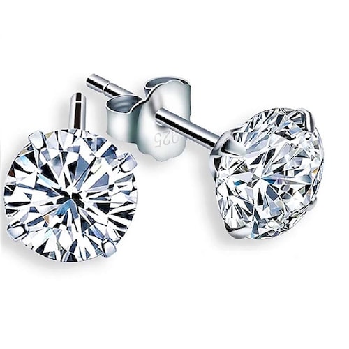 Dije Corazon Plateado ADELSTEN en Chapa de Rodio y SWAROVSKI ELEMENTS INCLUYE DE REGALO ARETES DIAMOND Y CAJA PARA REGALO