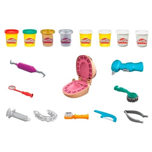 Play-doh El Dentista Bromista 5 Masas +accesorios