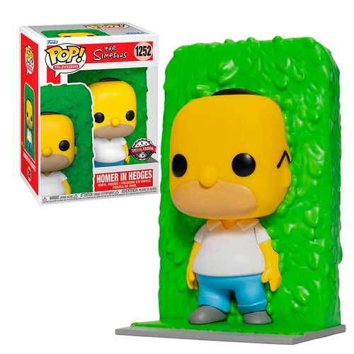 Funko Pop Homero En Arbustos #1252 Los Simpsons Edicion Especial Fig Original