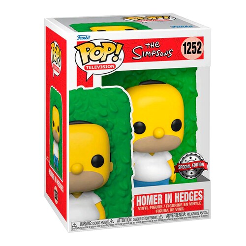 Funko Pop Homero En Arbustos #1252 Los Simpsons Edicion Especial Fig Original