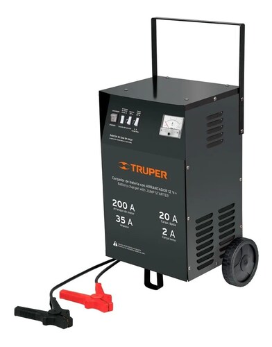 Cargador Arrancador De Baterías Con Ruedas 12 V, 200 A