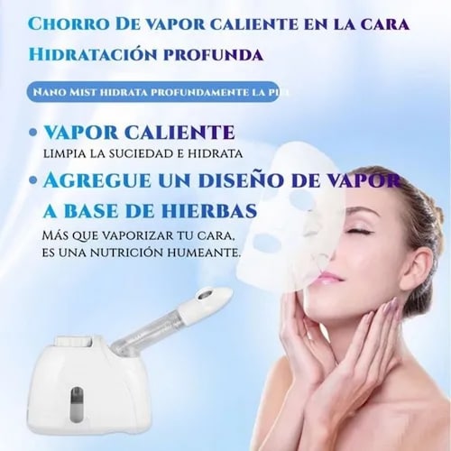 Vaporizador Facial Profesional Limpiador Nano.