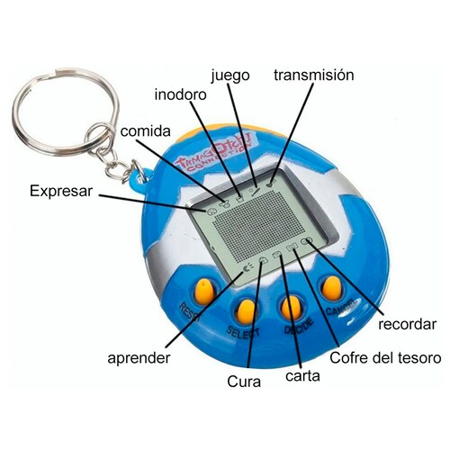 Huevos Tamagotchi Mascota Virtual Juguete Digital Juego Led color NARANJA