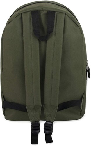 Mochila Escolar Unisex 17 Correas Acolchadas Verde Militar