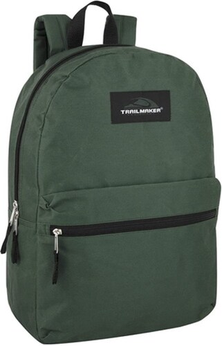 Mochila Escolar Unisex 17 Correas Acolchadas Verde Militar