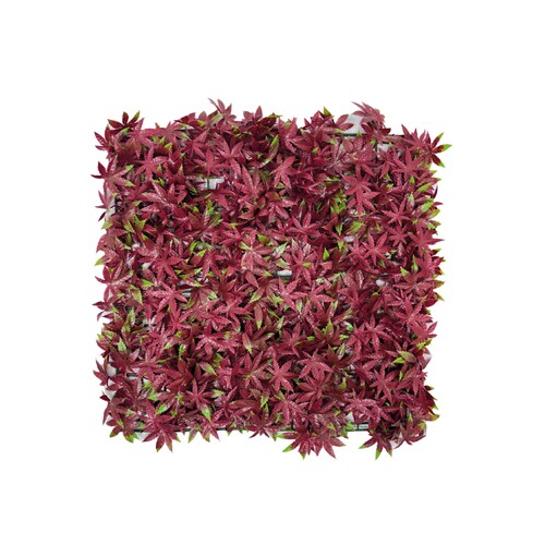 15 Piezas Follaje Artificial 50x50cm Rojo Decoración Jardin