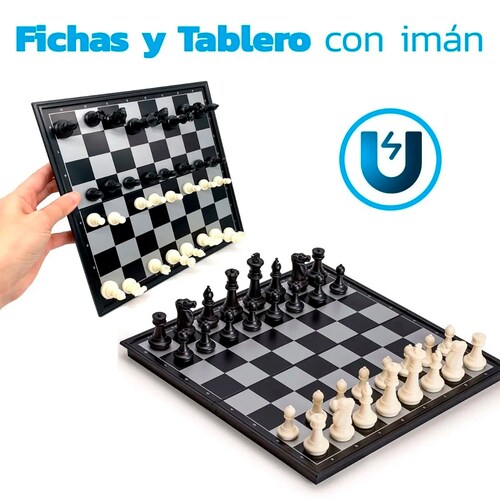 Ajedrez Iman Profesional Magnético Clásico Plegable 25cm