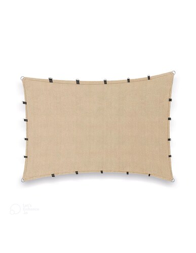 Hanlob Malla Sombra 5x5 m para Exteriores con Argollas, 90% de Sombra, Bloqueo de Rayos UV, Sombra Raschel para Jardín o Terraza, Resistente a Lluvias, Fácil y Lista para Instalar.