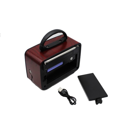 Radio Retro Clásico AM FM Con Bluetooth MP3 TF USB YX-0671 Dorado