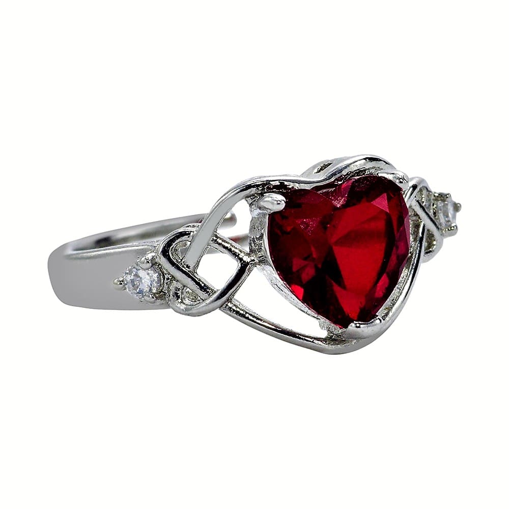 Anillo swarovski corazon discount rojo