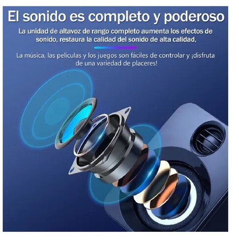 Bocinas Para Pc Altavoz Multimedia Portátil Subwoofer