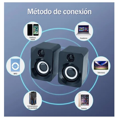 Bocinas Para Pc Altavoz Multimedia Portátil Subwoofer