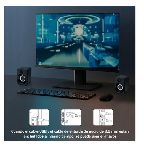 Bocinas Para Pc Altavoz Multimedia Portátil Subwoofer